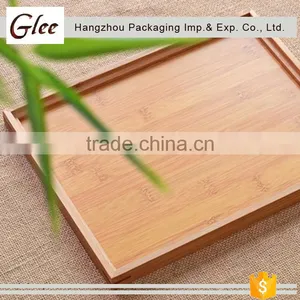 Popular Pretty Hot Sale Rectangle Shape Bamboo Serving Tray In Tea House thumbnail-1