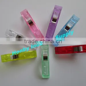 55mm Coloured Plastic Sewing Patchwork Big Spring Quilting Clip thumbnail-1