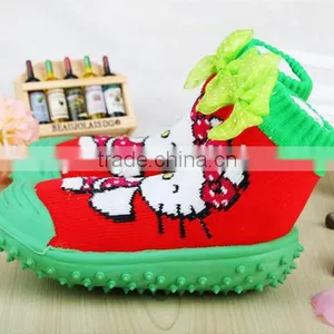 Shuoyang Crochet Booties Free Pattern Infants Socks With Rubber Sole Soft Cute Baby Sock Shoes thumbnail-5