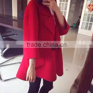 Mens Double Face Wool Coat 2016,fashion Wool Coat ,real Fur Coat thumbnail-2