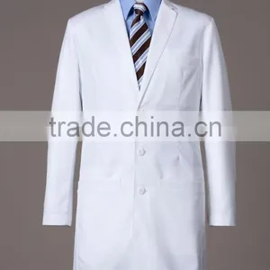 Lab Coat Unifrom Type 65 Polyester / 35 Cotton White Unisex Lab Coats thumbnail-1