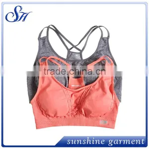 2015 New Style Seamless Wholesale Yoga Sports Women Sexy Nude Bra thumbnail-1