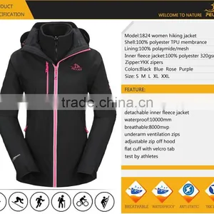 2017 Fashion Women WinterJackets Outdoor Jacket 3 In1 Jacket thumbnail-5