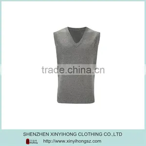 High Quality Gray Color Anti-Pilling Ladies Sleeveless Fashion Korean Knitwear thumbnail-1