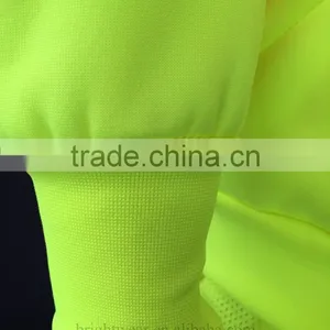 Polyester Inner Brush Fleece hi Vis Jacket Safety Sweatshirt Meet ANSI thumbnail-5
