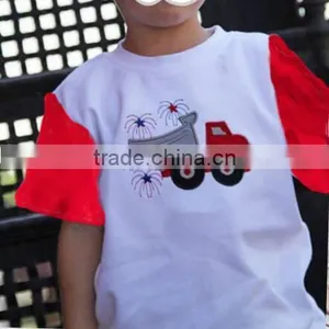 2017National Day Baby Boys O-neck Casual Short Seleeves T-shirt Simple Pattern Printer thumbnail-3