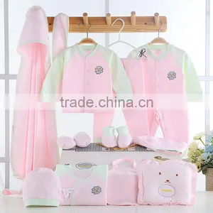 2017 Wholesale Summer 100% Cotton Baby Clothes Clothing Set Newborn Baby Cotton Clothes Baby Gift Set Clothes thumbnail-3