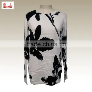 New Fashion Ladies Winter Knitted Sweater, Fashion Ladies Pullover Sweater,55%Cotton 25%Polynosic 20%Nylon thumbnail-1