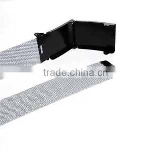 Canvas Belt Waistband Black French Gray thumbnail-2