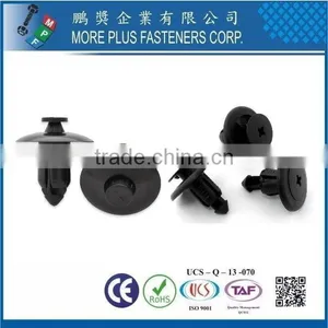 Taiwan Stainless Steel PC N66 Natural Black Nylon Plastic Rivet Plastic Push Rivets Plastic Snap Rivets thumbnail-1
