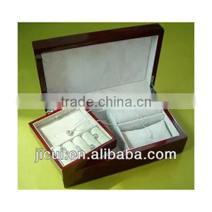 Latest Design Elegant Inner Decoration Jewelry Boxes With Metal Lock thumbnail-1