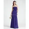 Heath/Column Strapless Floor-length Chiffon Over Elastic Woven Satin Dresses for Wedding Guests 2011 thumbnail-1