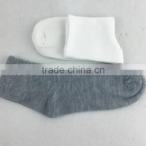 Man Or Woman Pure Cotton Plain White Socks, 100% Cotton Thin Socks, White School Socks thumbnail-3