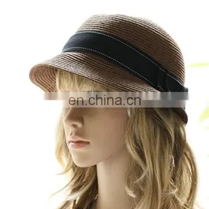 2015 New Fashion England Outdoor Casual Summer Short Brim Cap Women Straw Hat thumbnail-4