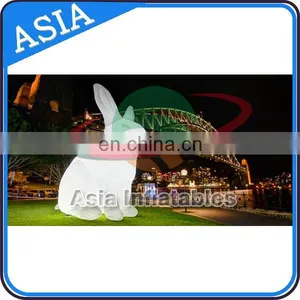 New Design Decorative Inflatable Rabbit With LED Lighting/inflatable Easter Bunny for Advertising thumbnail-1