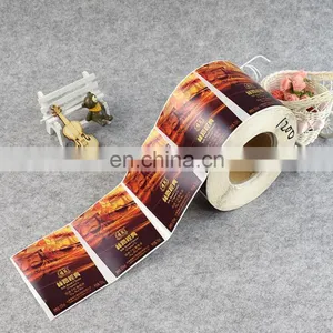 Cheap Factory Manufacture Cheap Paper Sticker Roll for Red Wine Packaging thumbnail-3