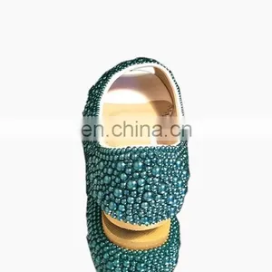 Emerald Pearl Bridal Classic Closed Toe Flats Offer Drop Ship thumbnail-3