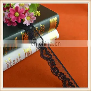 Fashion Black Nylon Lace 2.5cm Lace Trims for Underwear/garment thumbnail-1