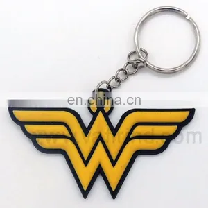 Wholesale New Design Silicone Logo Keychain,custom Logo Keyring thumbnail-1