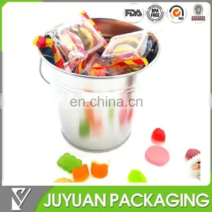 Hot Sale Round Small Tin Bucket With Handle thumbnail-1