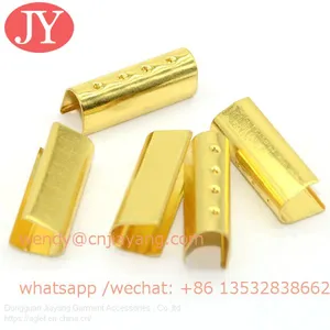 Dongguan Jiayang 4 Dots Metal Crimps 20mm Cord End Metal Fold Over Strong Crimp Head thumbnail-3
