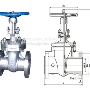High Pressure Casting Steel WCB Dn80 Gate Valve A216 Wcb thumbnail-2