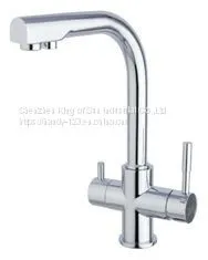 Three Ways Brass Kitchen Mixer thumbnail-1
