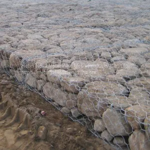 Durable Hexagonal Wire Stone Baskets / Woven Wire Stone Cages Nova-108 thumbnail-2