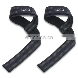 Neoprene Padded Strength Training Lifting Wrist Straps for Weightlifting, Bodybuilding, Powerlifting thumbnail-1