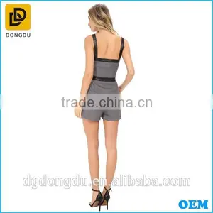 Popular Stylish 2016 Summer Fashion Women Romper With V-neckline & Sleeveless thumbnail-4
