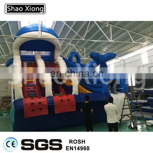 Cheap Commercial Grade Backyard Double Slide Pool Inflatable Water Slide Slides for Adults thumbnail-2