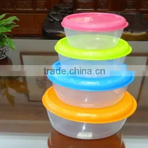 Popular 4 Pcs Set Oval Plastic Food Storage Container thumbnail-1