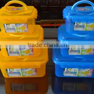 3pk Super Lock Plastic Storage Box, Storage Container, Storage Bin Set With Handles thumbnail-1