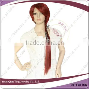 Fashion Long Straight Cosplay Red Wig thumbnail-1