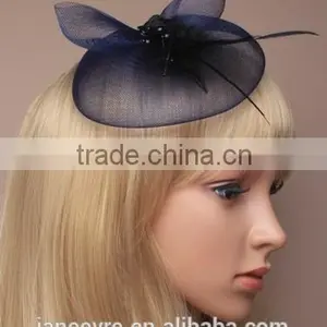100% Sinamay Fabric Fascinator Hat For Wedding/Party/Chuch thumbnail-2