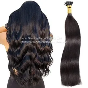 Long Straight Natrual Color I Tip Human Hair Extension With Factory Price thumbnail-1