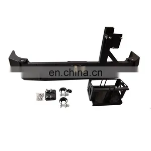 Offroad Steel Rear Bumper With Spare Tire Rack for 4x4 FJ Cruiser Back Bumper Bull Bar Beam Plate Car Accessories thumbnail-1