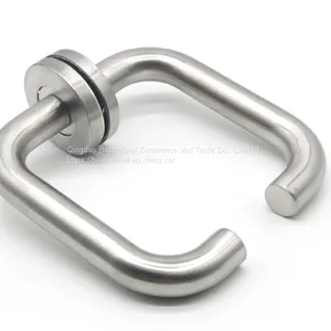 Satin Finish Entrance Door Handle Fire Rate Door Handle Stainless Steel Interior Door Handle thumbnail-3