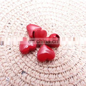 2021 New Arrival Heart Shape Enamel Pure Color Pendant For Women Necklace Bracelet Earrings DIY Jewellery thumbnail-5