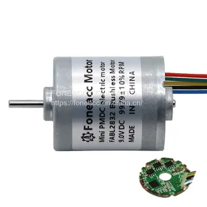 BL2832I OD 28mm Custom 6V 9V 12v 24v High Speed Low Noise Mini Brushless dc Electric Motor With Built-in Driver Board thumbnail-2