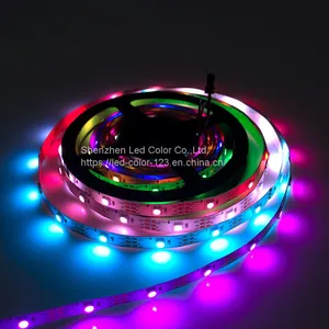 DC5V 9W/M PCB8MM SMD5050 RGB Flexible LED Light Strip Decor Ambient Lighting SK6812 LED Strip thumbnail-5