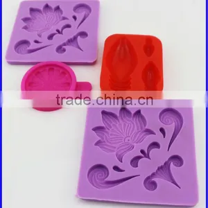 Custom Design Gum Paste Mould Silicone Models Fondant Mold Polymer Clay Molds thumbnail-1