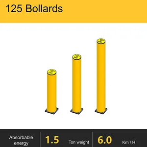 Flexible Bollard Height Bollard Post Safety Bollard Post Yellow Speed Door Protection thumbnail-1