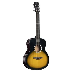 China Factory Wholesale 36-inch Acoustic Guitar - Model: OTIS - 36 Cloud Sand Taylor Body Glossy Plywood M-14 (Sunset Color) thumbnail-3