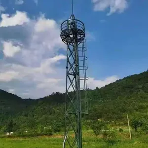 Steel Structure Microwave Antenna Communication Tower, Angle Steel 5G Signal Mobile Communication Base Station Tower thumbnail-3