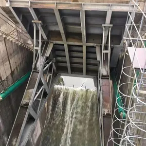 Hydraulic Lifting Steel Dam Gate Factory Curved Stainless Steel and Carbon Steel Dam Flat Sliding Fixed Wheel Flap Floodgate Reservoir thumbnail-2