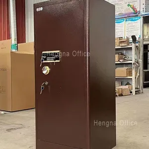HN-G100 OEM Security Safe Cabinet, Gold, Wholesale Customizable, Luxury Jewelry & Cash Management Storage Box With Multi-User Access for Boutiques thumbnail-1