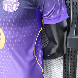 Barcelona Jersey 2026 Season La Liga Player Version Purple Football Shirt thumbnail-3