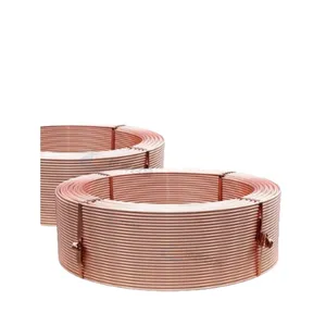 C10200 C12200 OFC Seamless Copper Coil Tube Wall 0.76mm 0.8mm 1.0mm ASTM B280 Refrigeration thumbnail-1