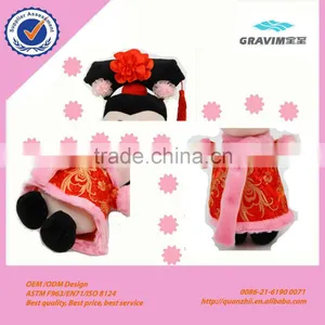 Ancient Costume of Chinese Characteristic Plush Doll Wearing Tang Suit thumbnail-3